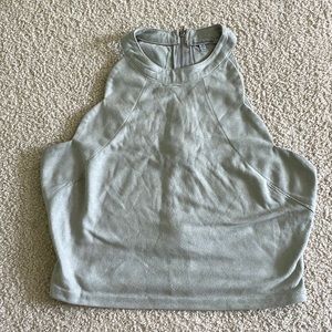 Green crop top